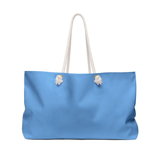 Leopard Initial Weekender Bag | Blue Monogram Tote