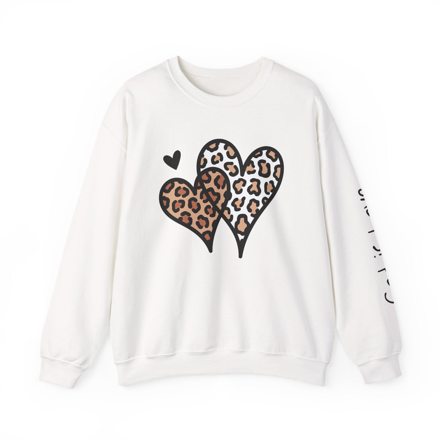 Leopard Heart Crewneck Sweatshirt