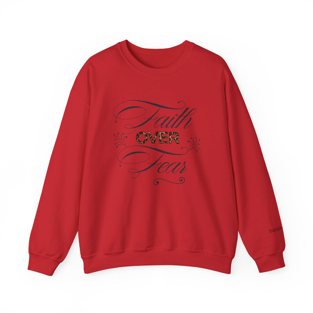 Faith Over Fear sweatshirt | Inspirational Christian apparel