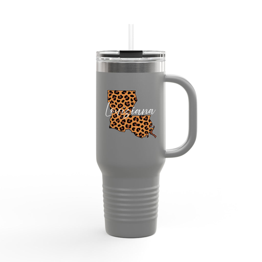 Leopard Louisiana 40oz Travel Mug | Insulated Tumbler