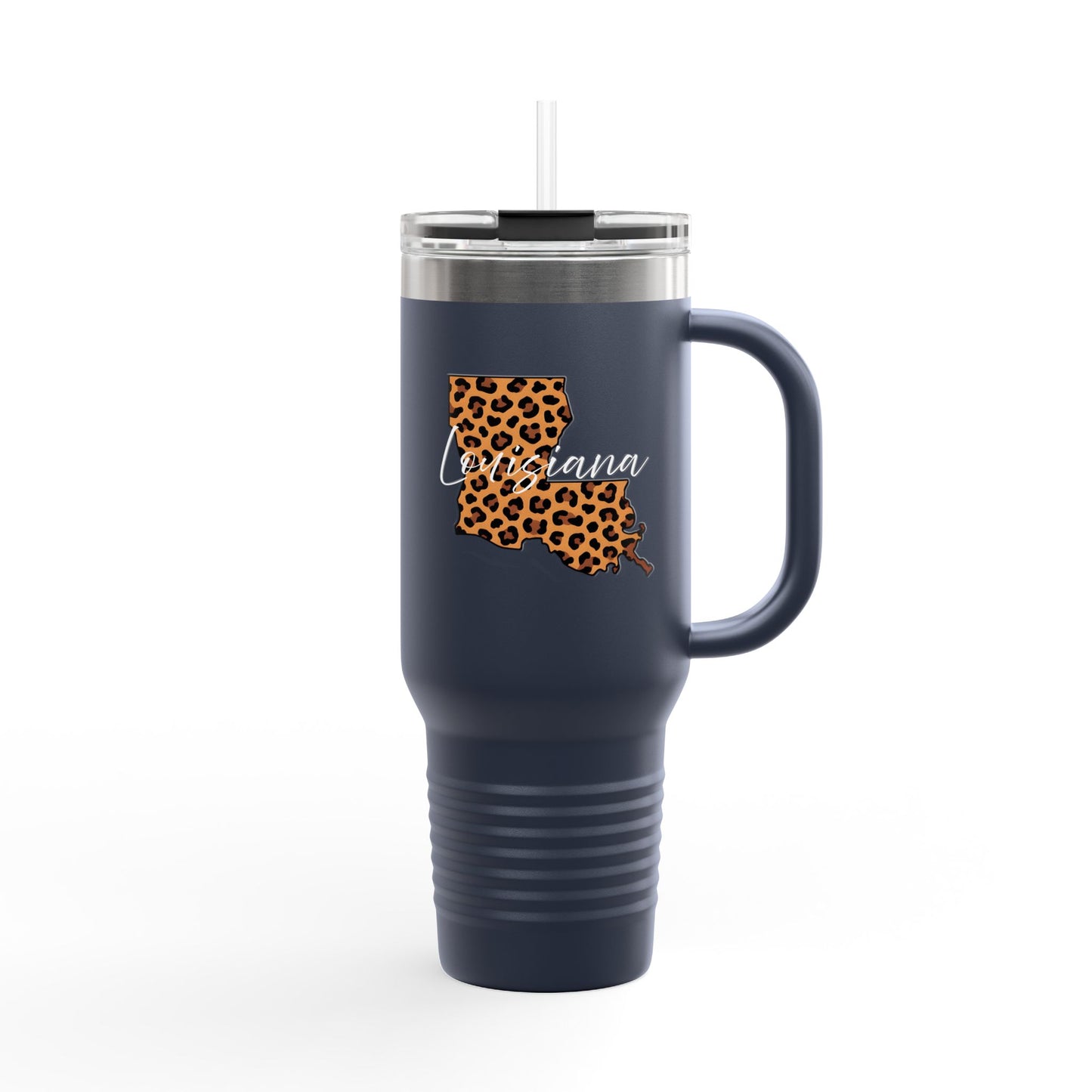 Leopard Louisiana 40oz Travel Mug | Insulated Tumbler