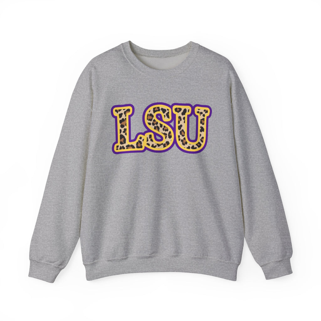 LSU Leopard Varsity Crewneck Sweatshirt
