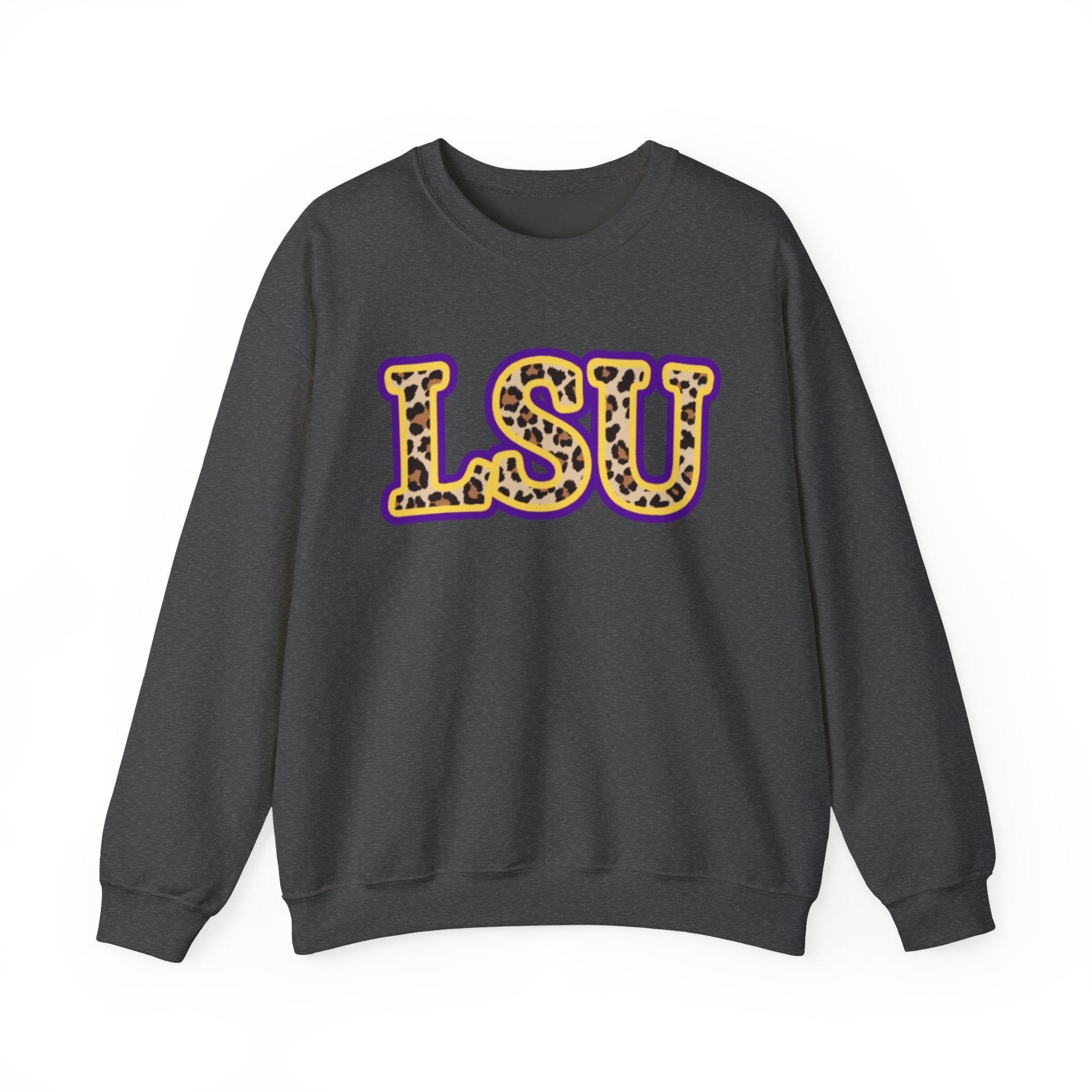 LSU Leopard Varsity Crewneck Sweatshirt