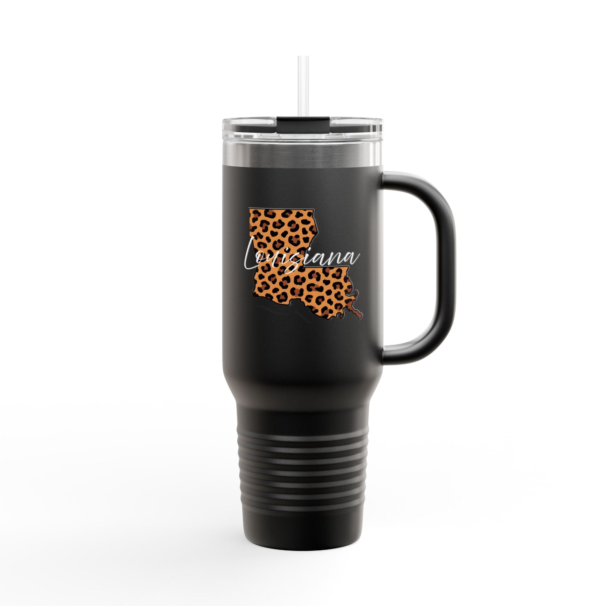 Leopard Louisiana 40oz Travel Mug | Insulated Tumbler