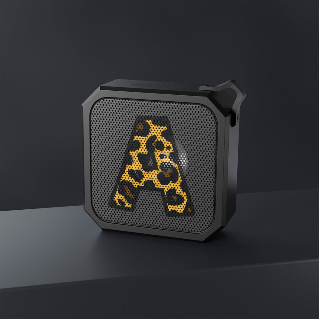 Blackwater Outdoor Bluetooth Speaker With Leopard Print Initial