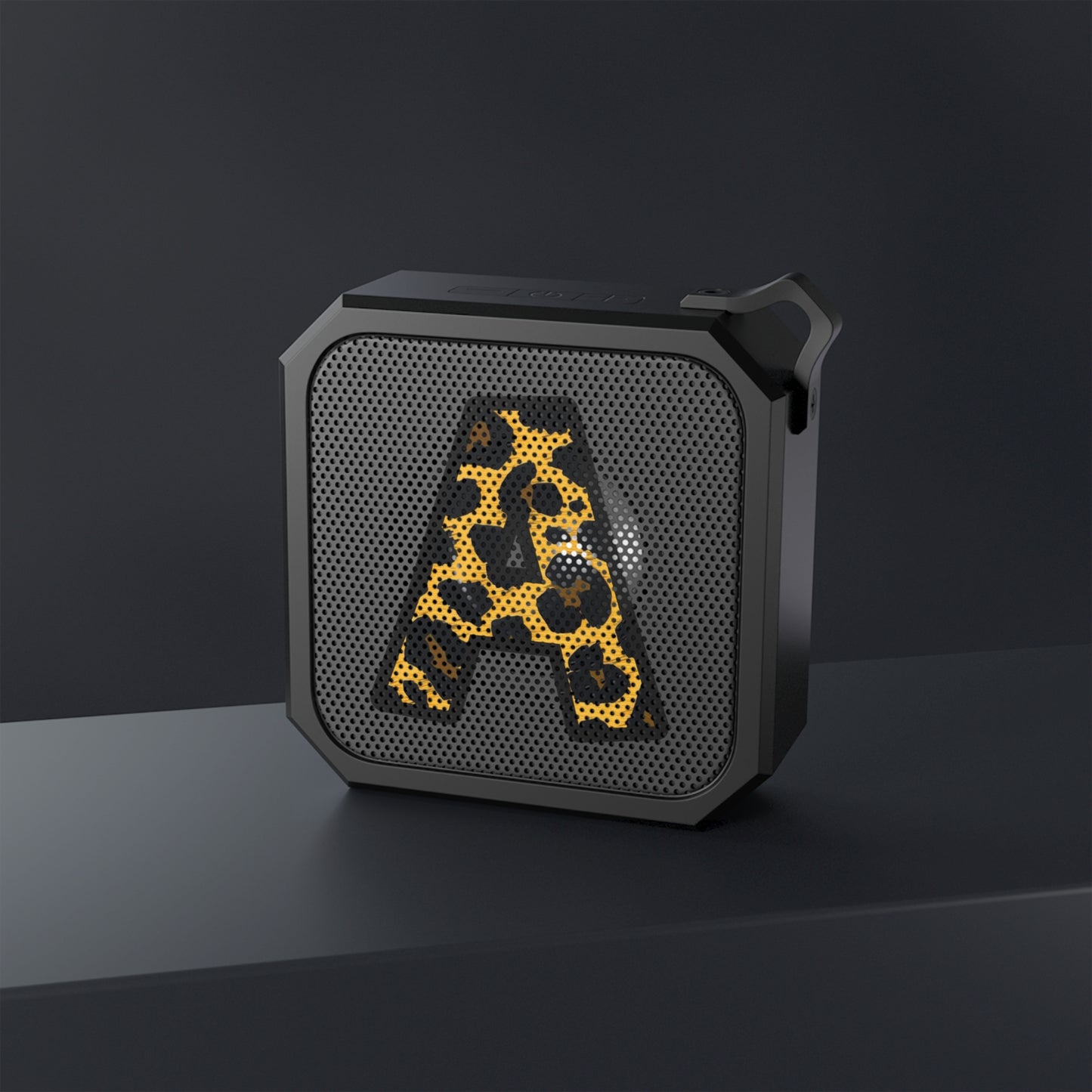 Blackwater Outdoor Bluetooth Speaker With Leopard Print Initial