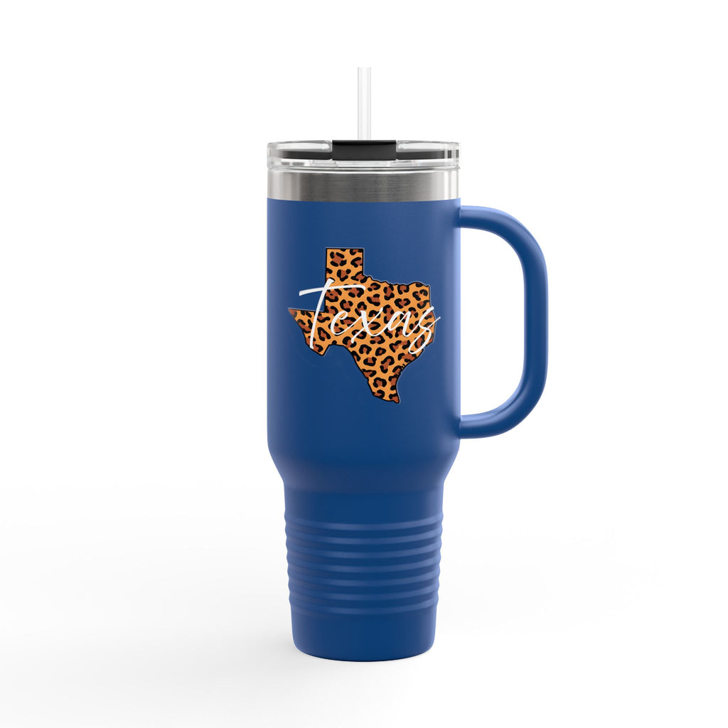 Leopard Texas 40oz Travel Mug | Insulated Tumbler
