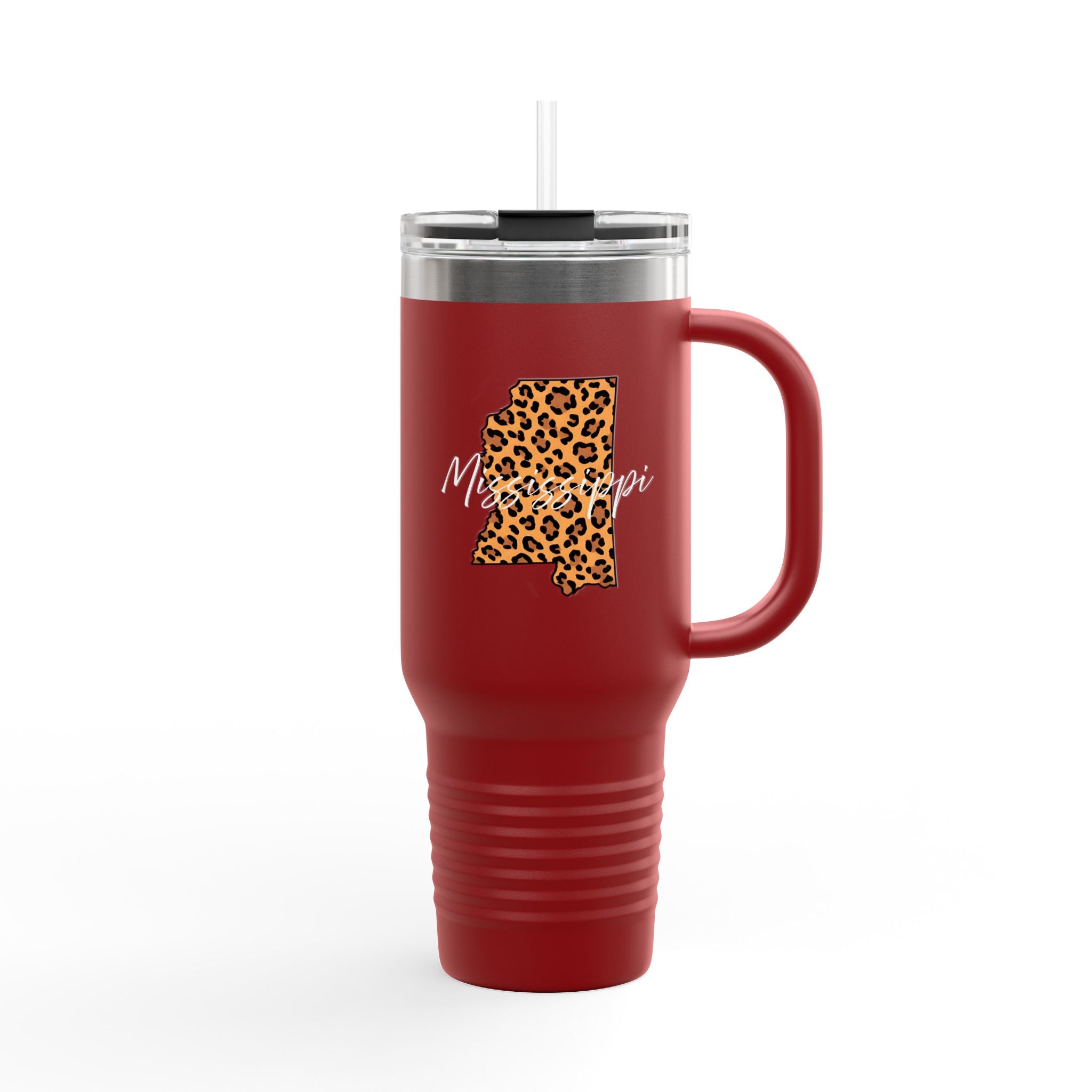 Leopard Mississippi 40oz Travel Mug | Insulated Tumbler