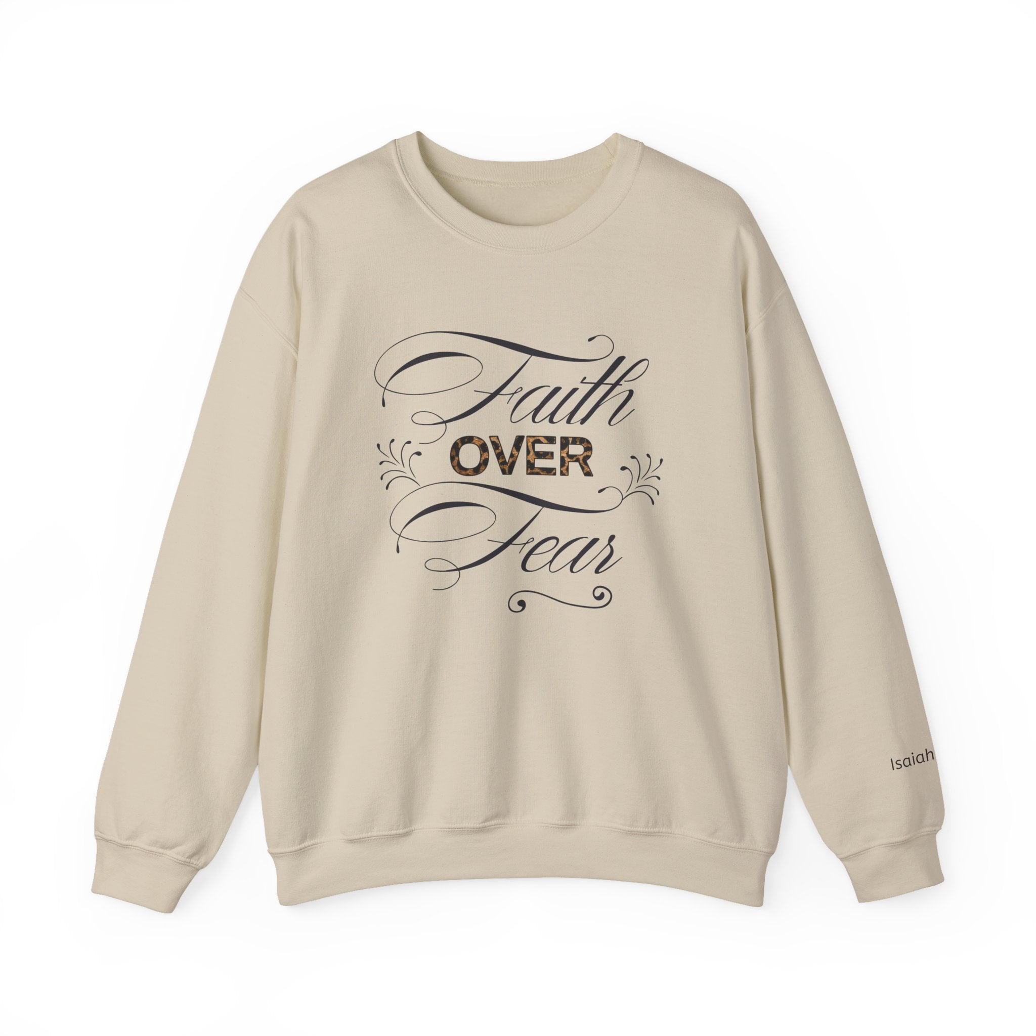 Faith Over Fear sweatshirt | Inspirational Christian apparel