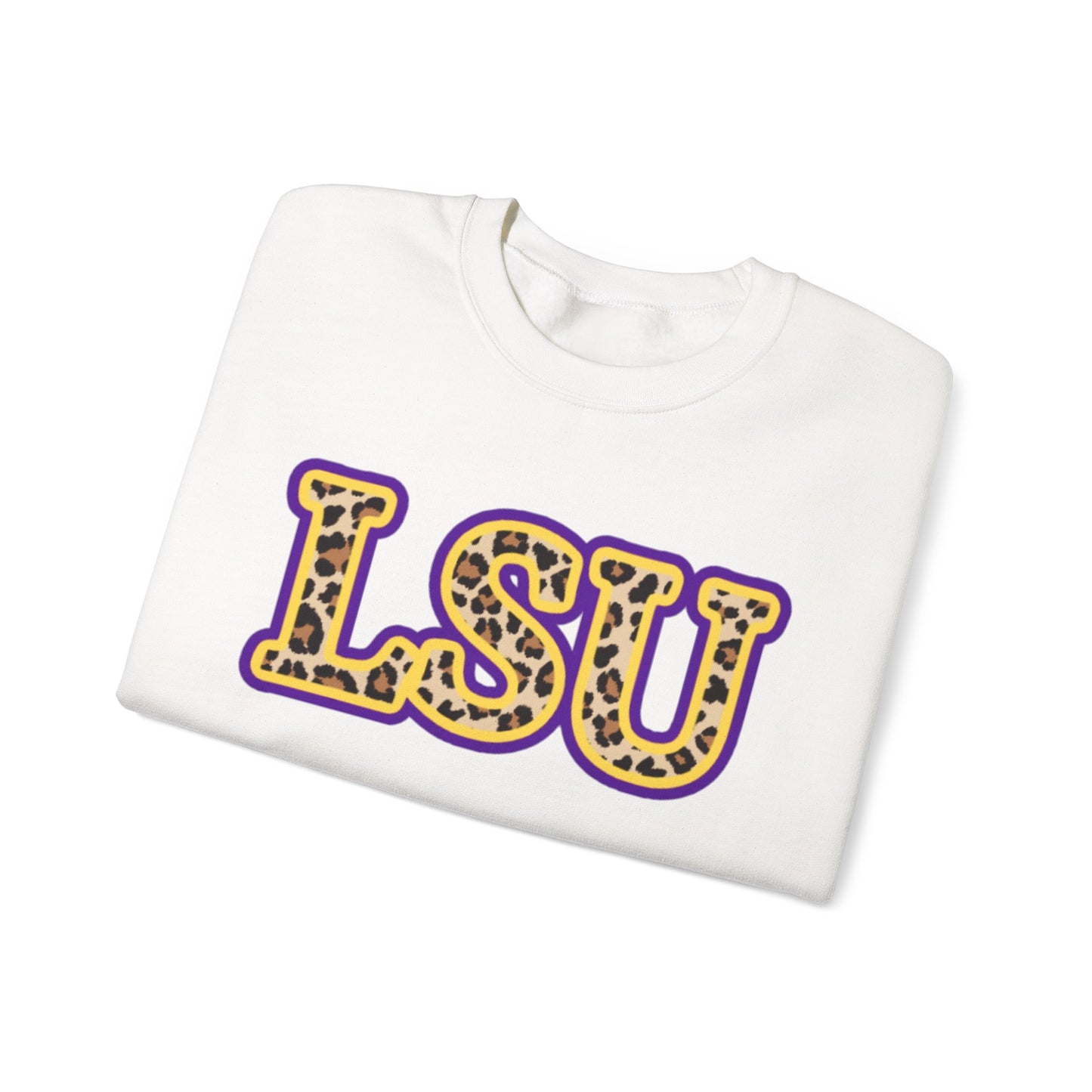 LSU Leopard Varsity Crewneck Sweatshirt