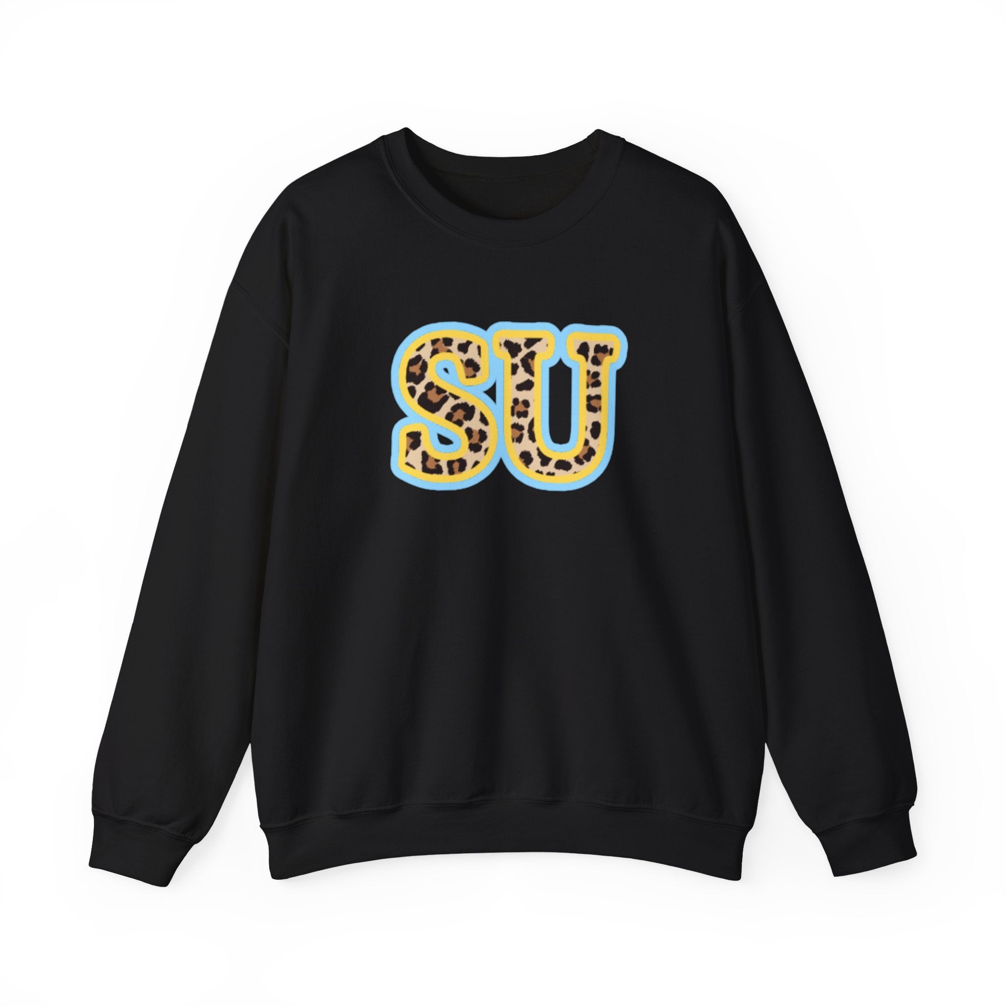 SU Leopard Varsity Crewneck Sweatshirt