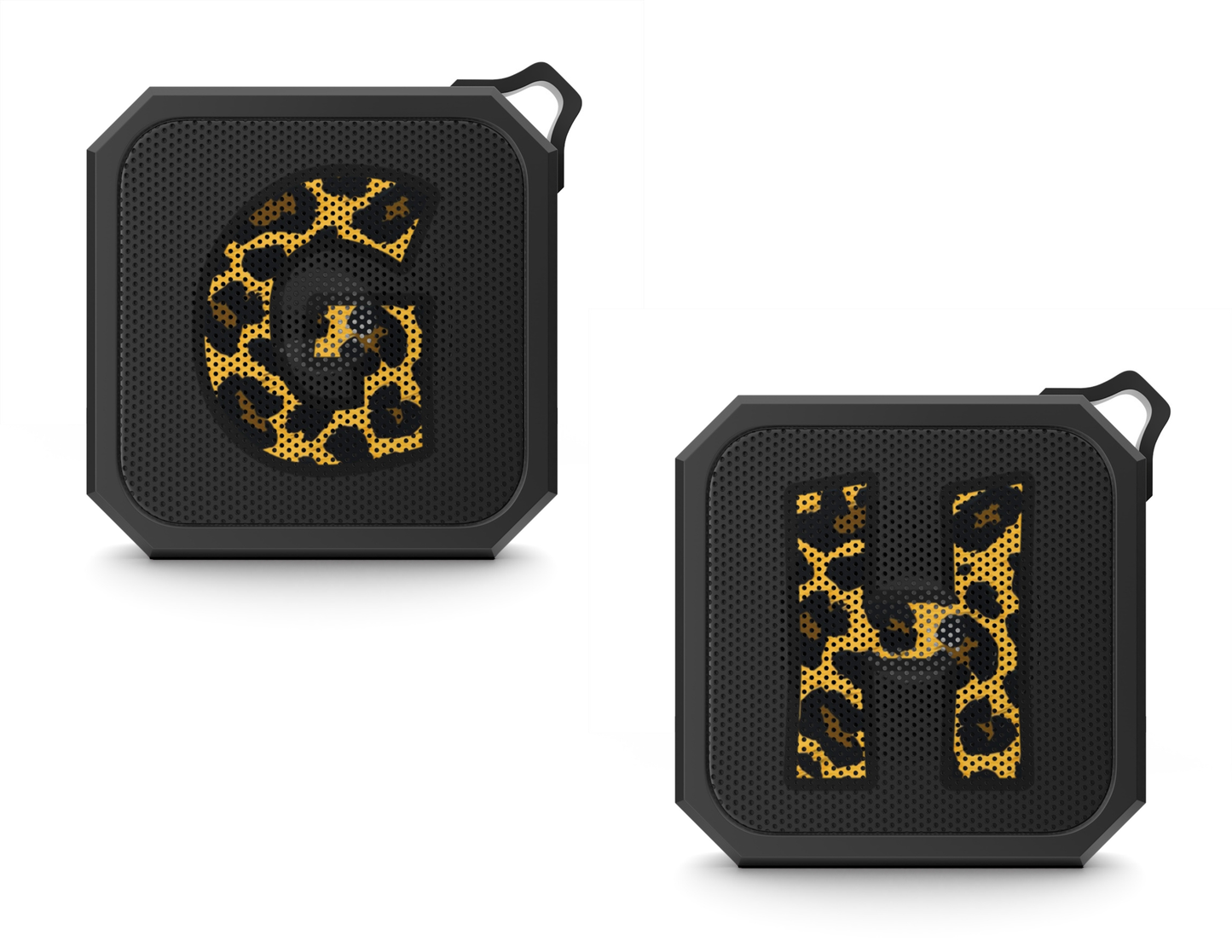 Blackwater Outdoor Bluetooth Speaker With Leopard Print Initial