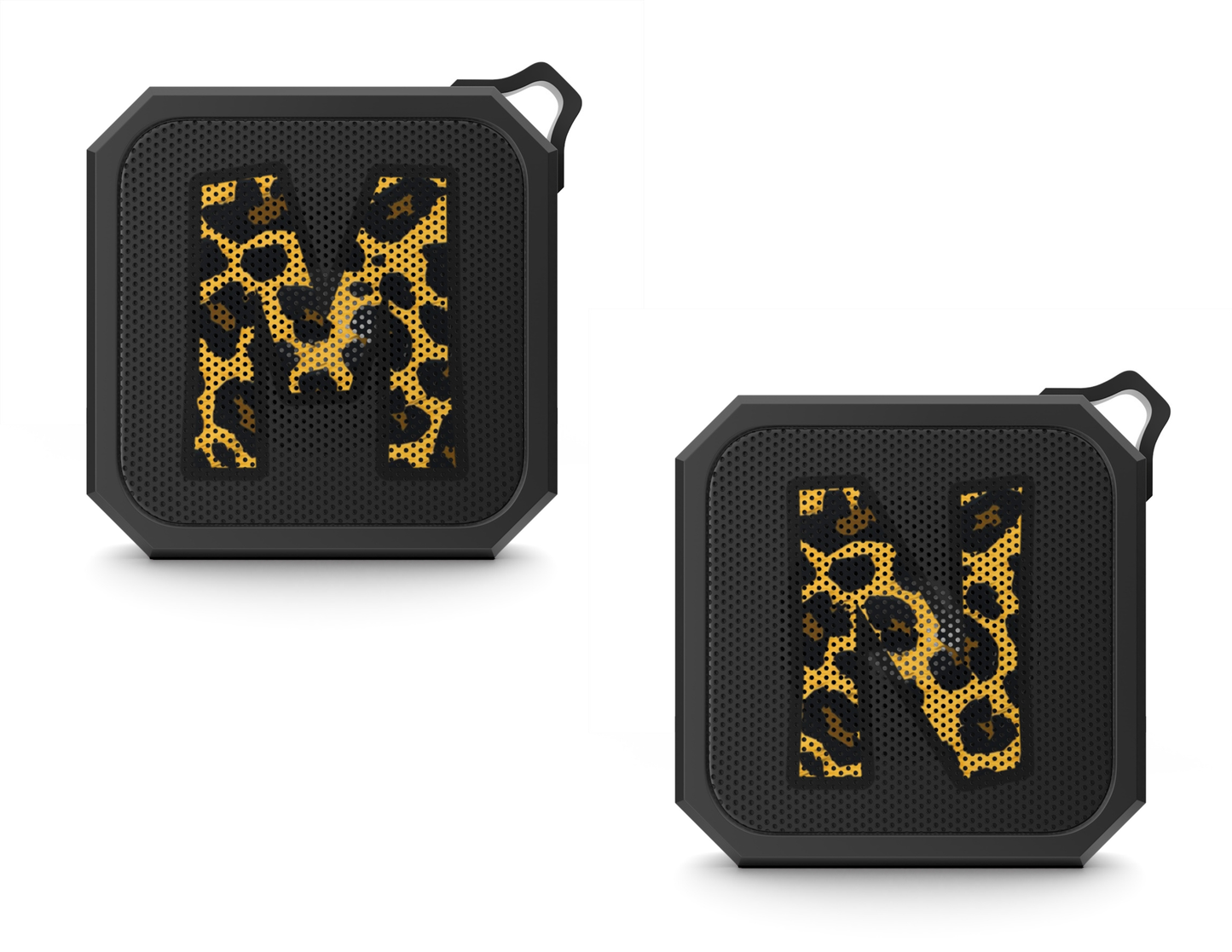 Blackwater Outdoor Bluetooth Speaker With Leopard Print Initial