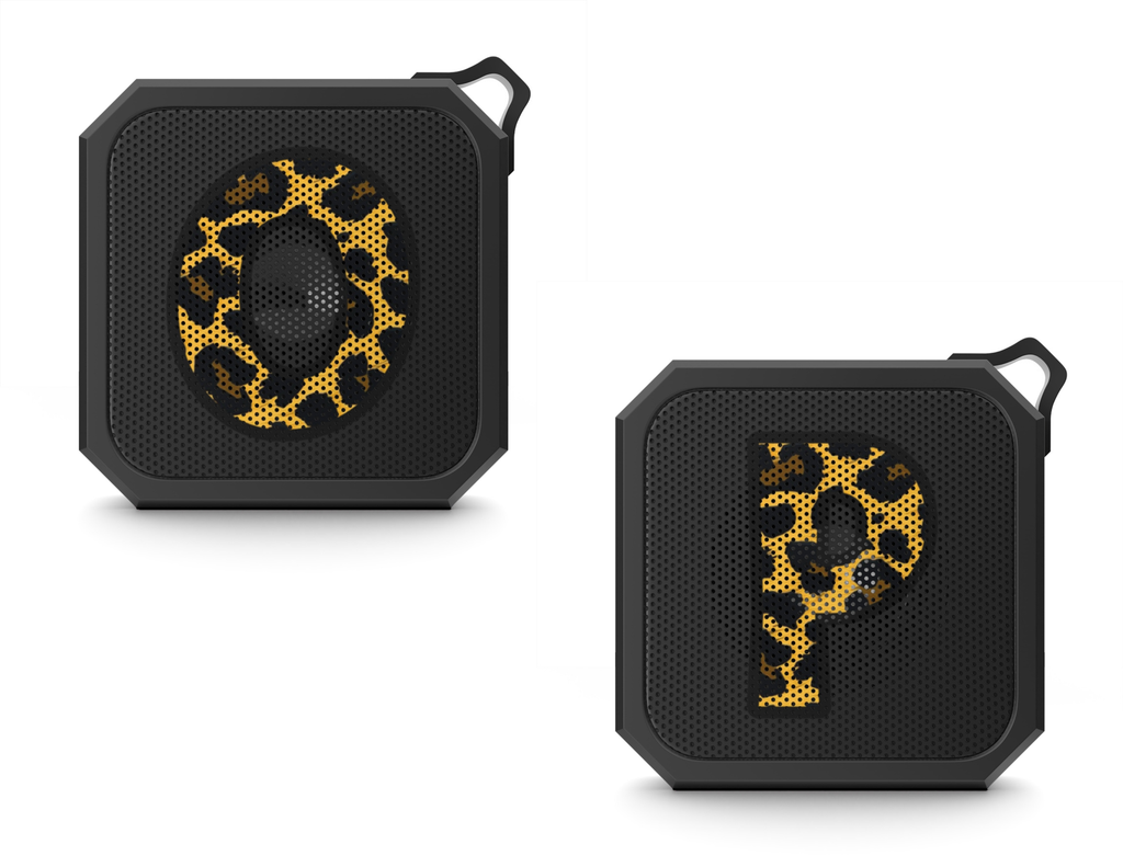 Blackwater Outdoor Bluetooth Speaker With Leopard Print Initial
