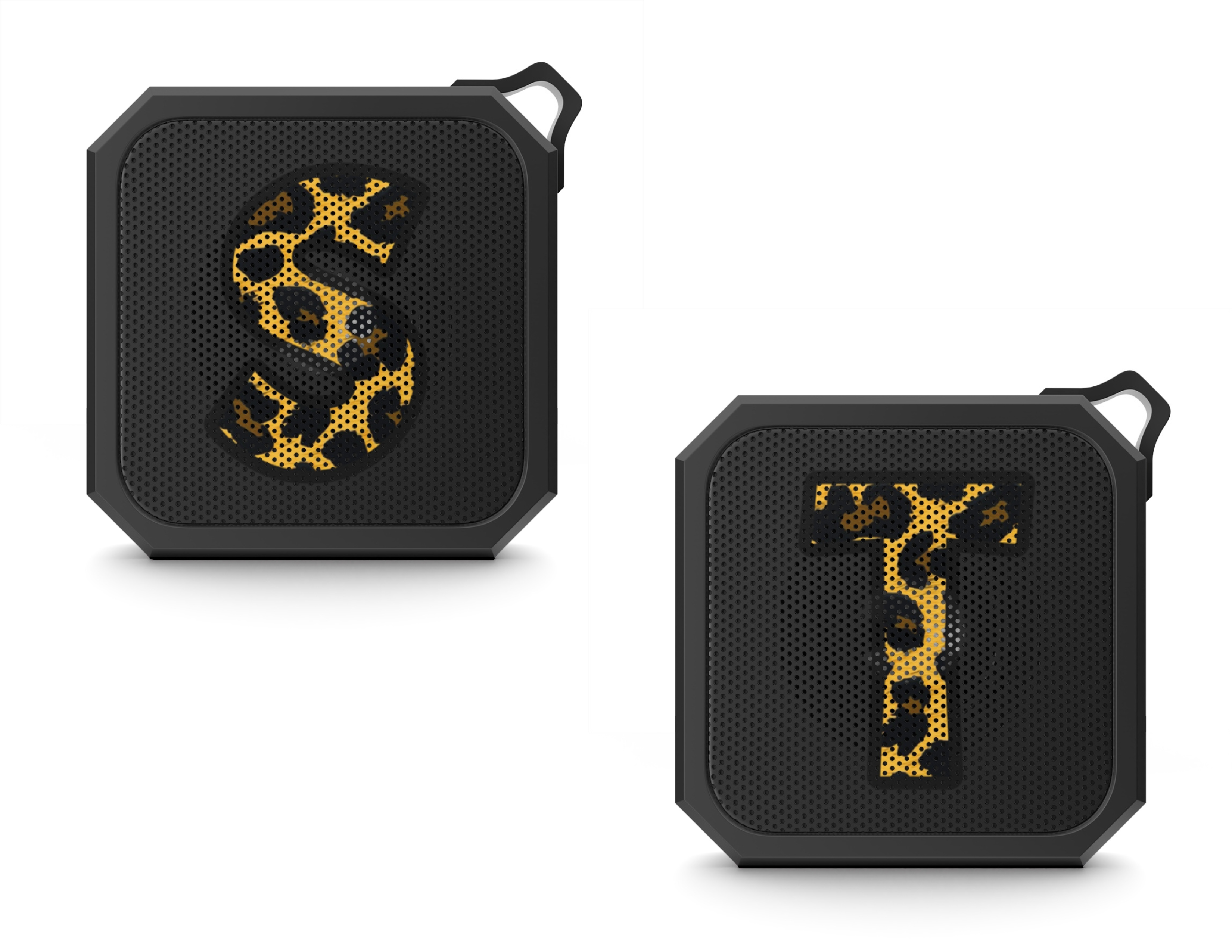 Blackwater Outdoor Bluetooth Speaker With Leopard Print Initial