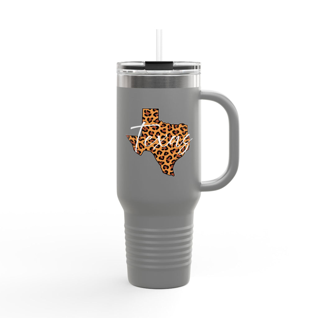 Leopard Texas 40oz Travel Mug | Insulated Tumbler