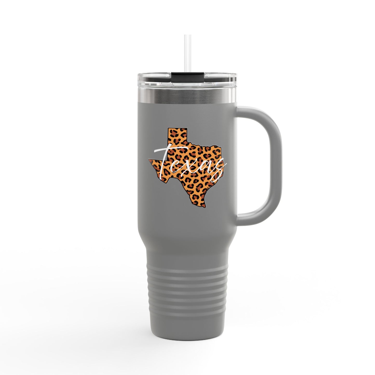 Leopard Texas 40oz Travel Mug | Insulated Tumbler