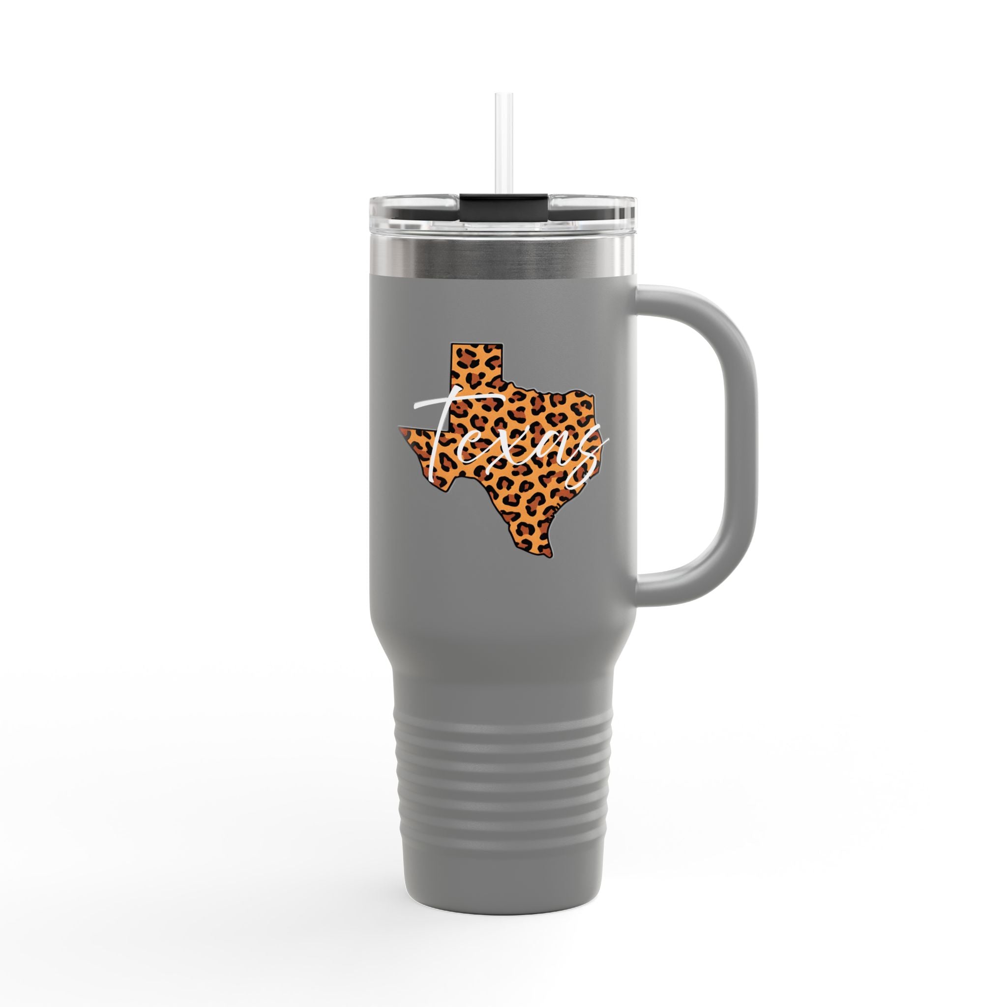 Leopard Texas 40oz Travel Mug | Insulated Tumbler