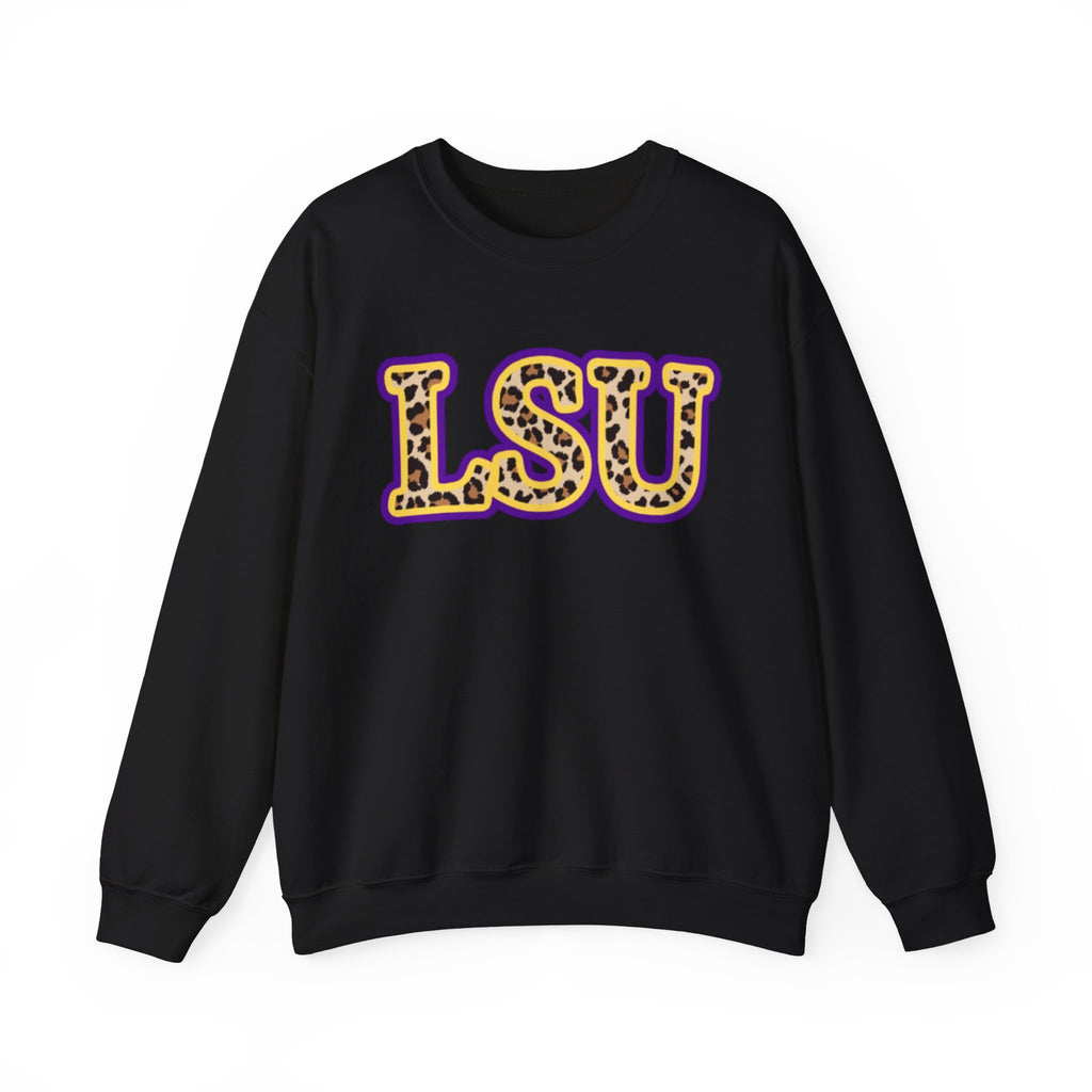LSU Leopard Varsity Crewneck Sweatshirt