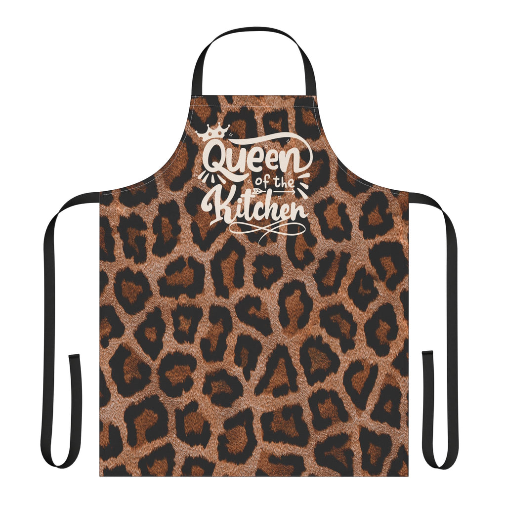 Queen of the Kitchen Leopard Print Apron
