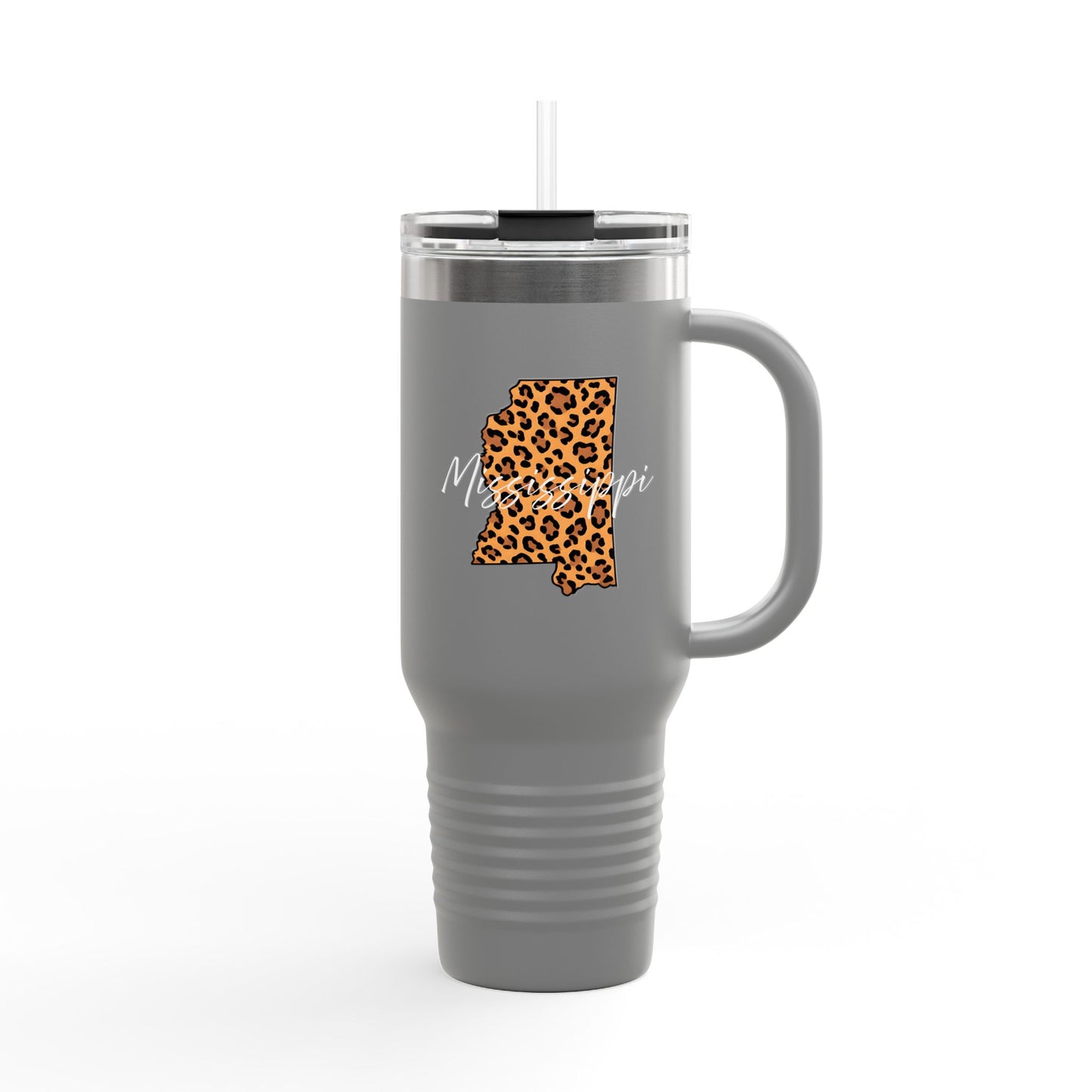 Leopard Mississippi 40oz Travel Mug | Insulated Tumbler