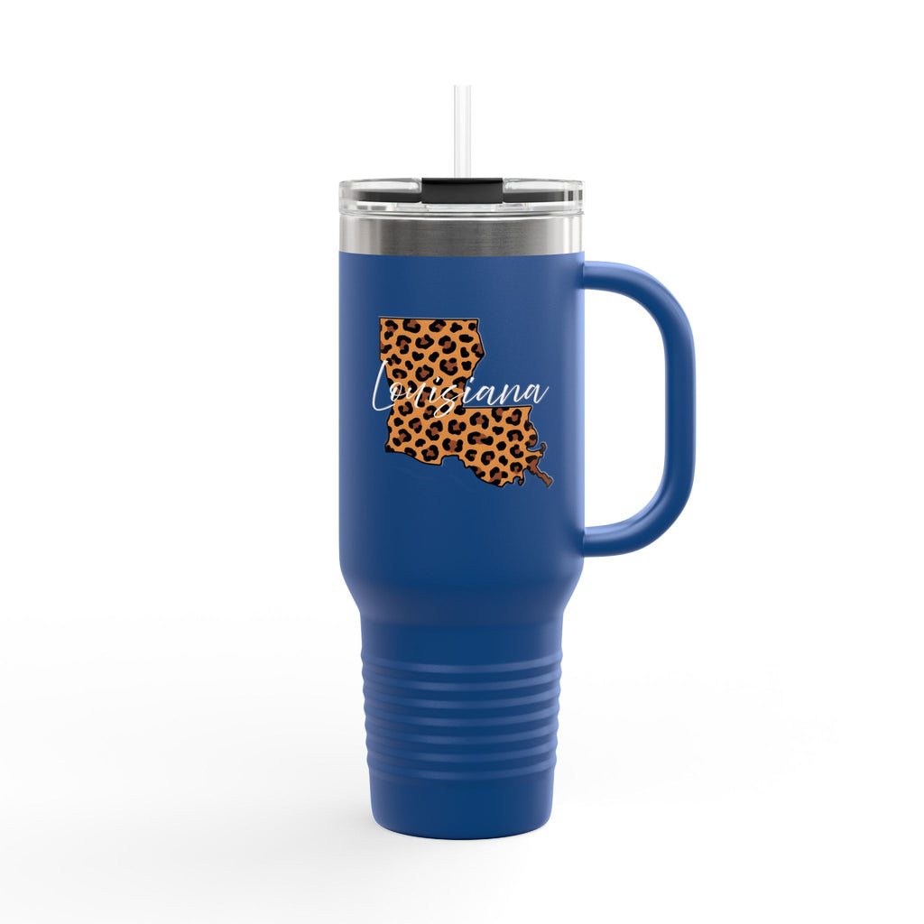 Leopard Louisiana 40oz Travel Mug | Insulated Tumbler