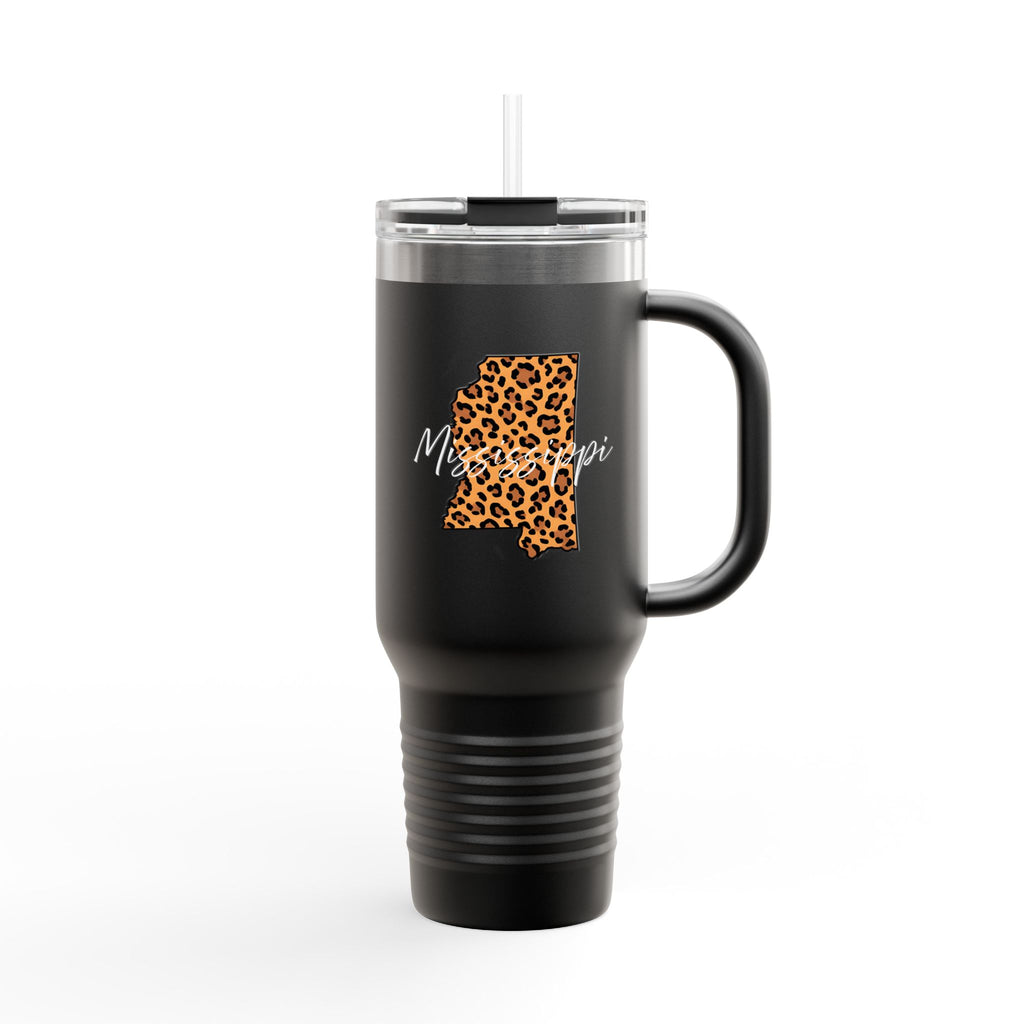 Leopard Mississippi 40oz Travel Mug | Insulated Tumbler