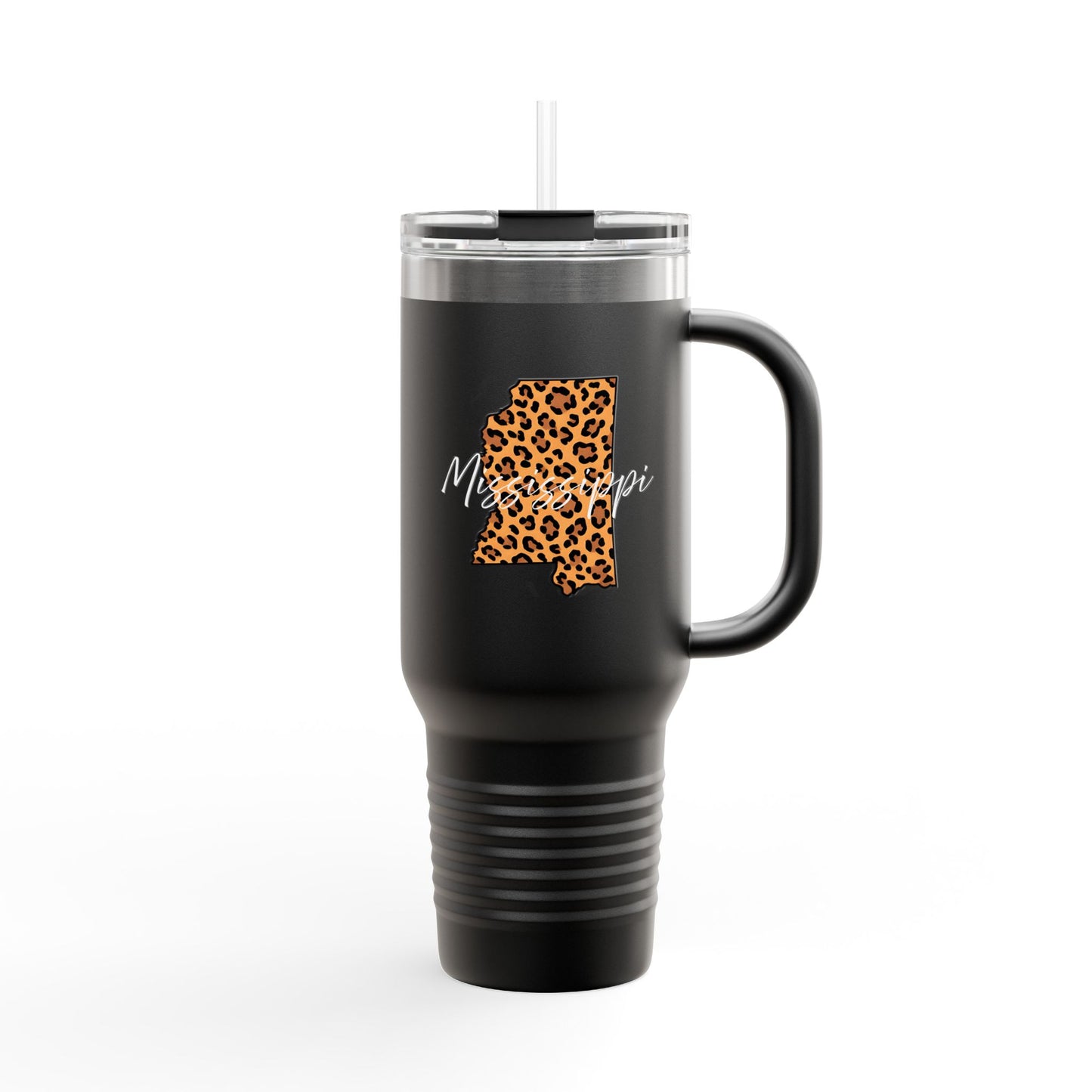 Leopard Mississippi 40oz Travel Mug | Insulated Tumbler