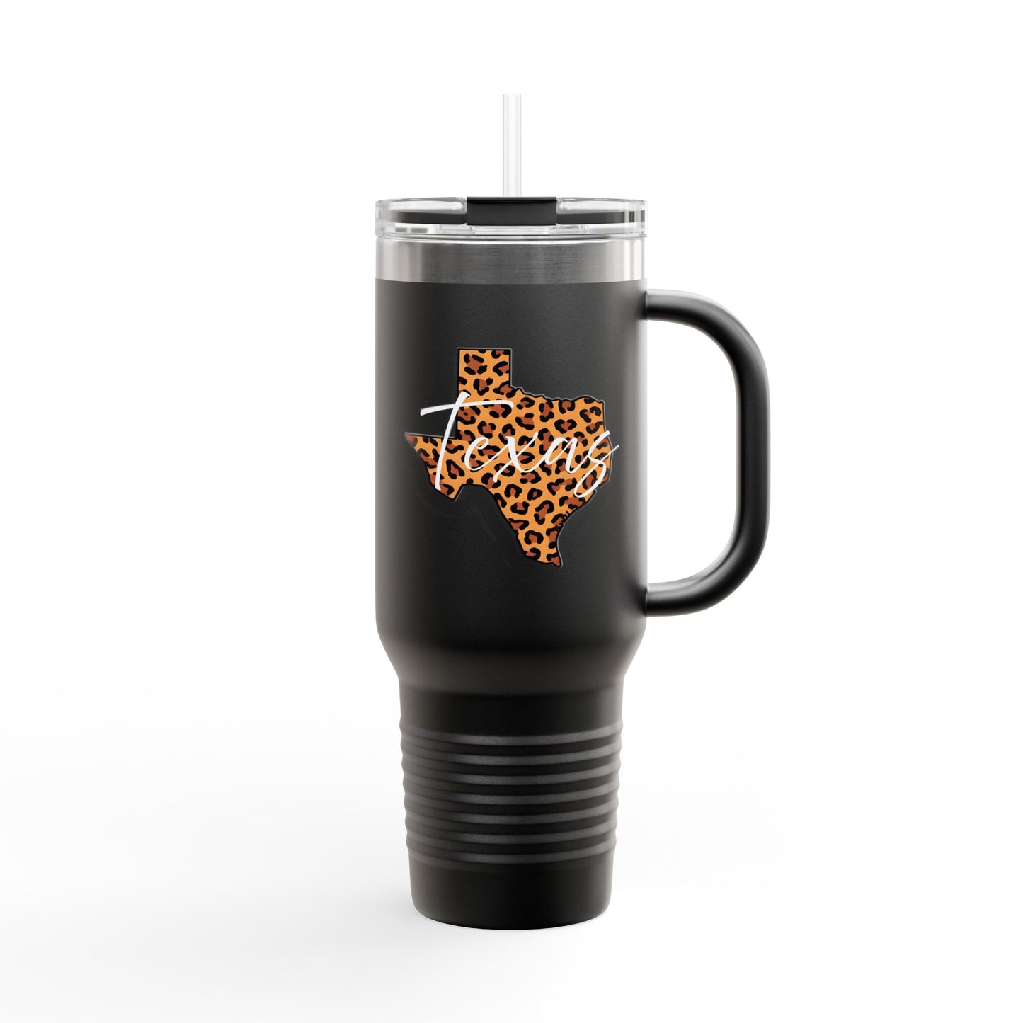 Leopard Texas 40oz Travel Mug | Insulated Tumbler
