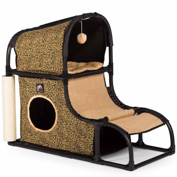 Prevue Pet Products 27" Catville Loft Cat Furniture, Leopard