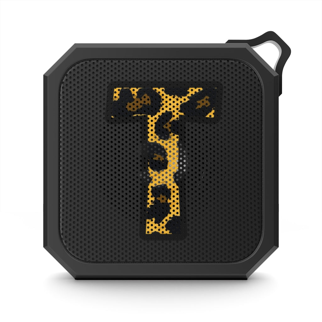 Blackwater Outdoor Bluetooth Speaker With Leopard Print Initial
