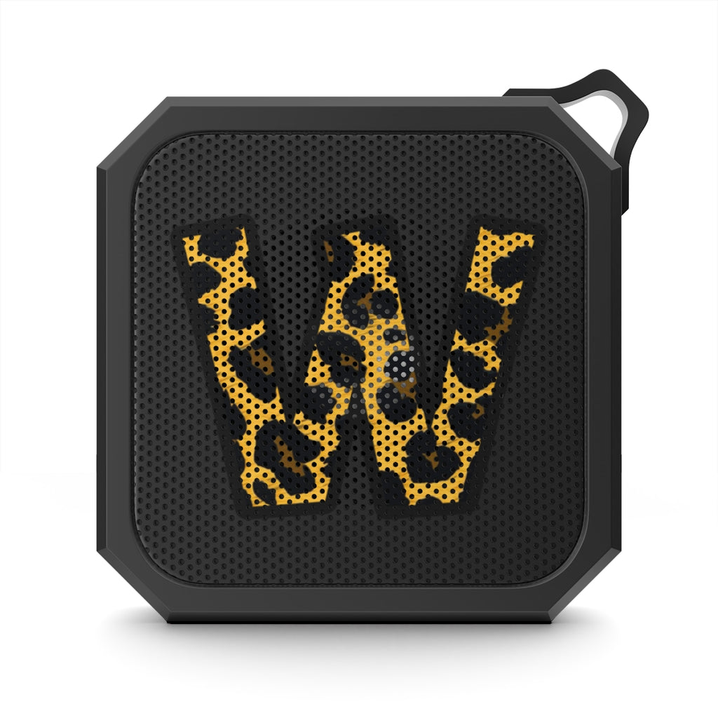 Blackwater Outdoor Bluetooth Speaker With Leopard Print Initial